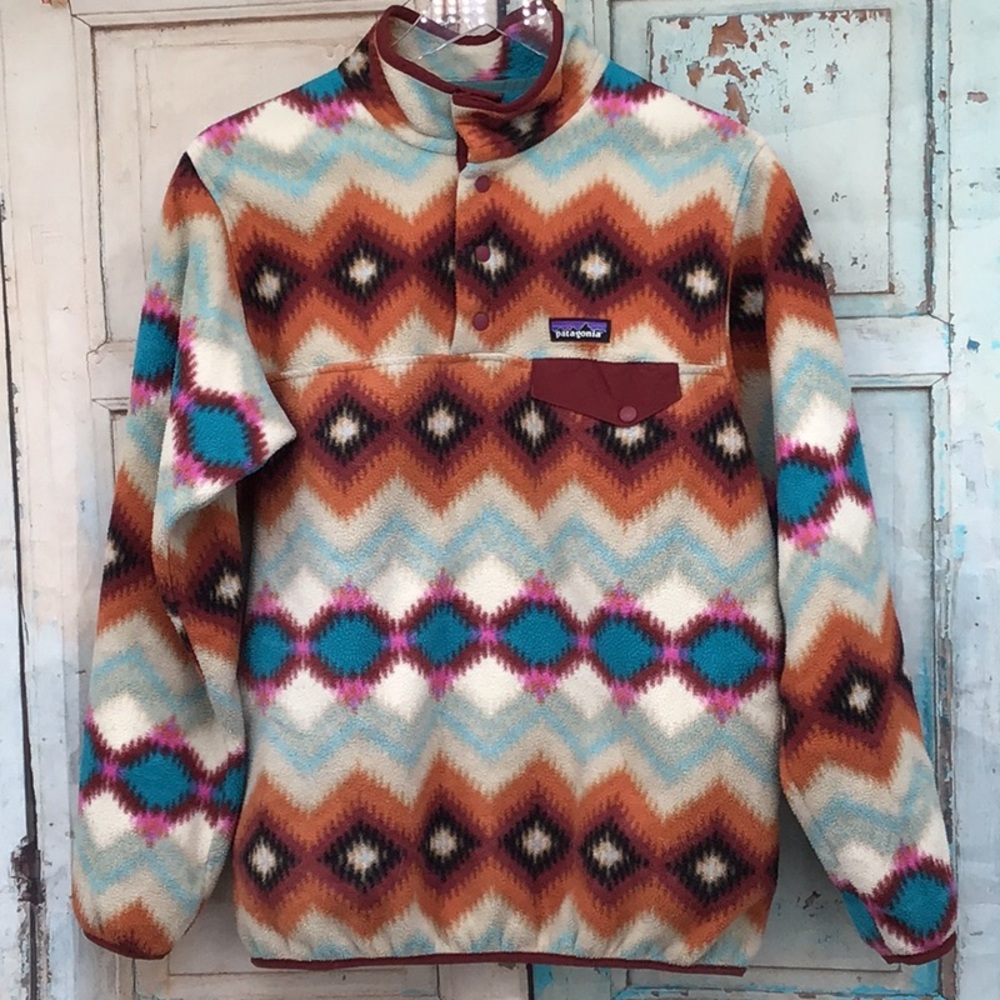 Patagonia Synchilla Fleece SnapT ~Med Cinder Red